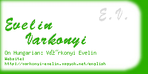evelin varkonyi business card